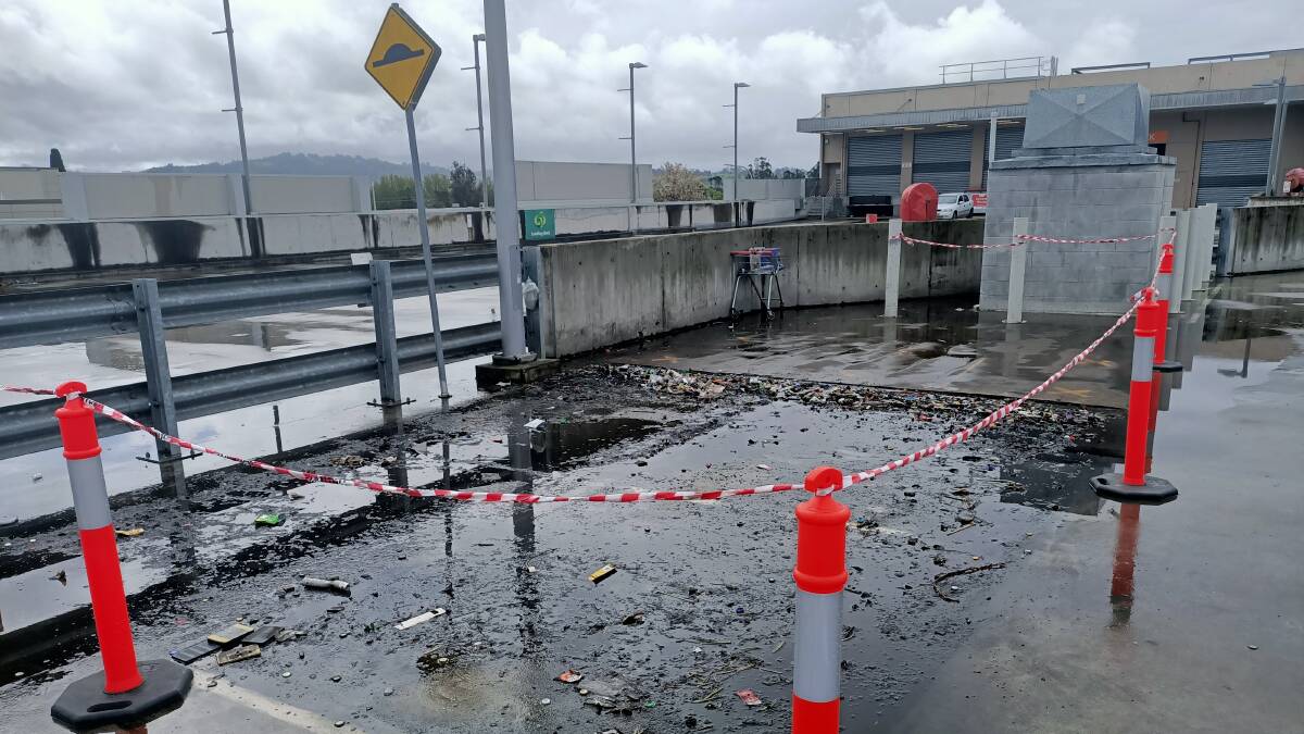 The Return and Earn reverse vending machine on the rooftop carpark of Sapphire Marketplace Bega has been suddenly removed this week. Photo: Ben Smyth