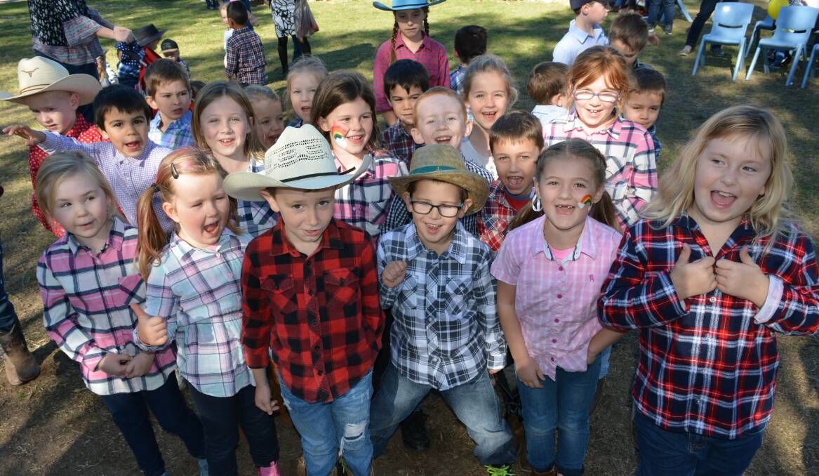 RURAL LIFE: Sapphire Coast Anglican College students prepare for their dance performance at the 2018 Country Fair.