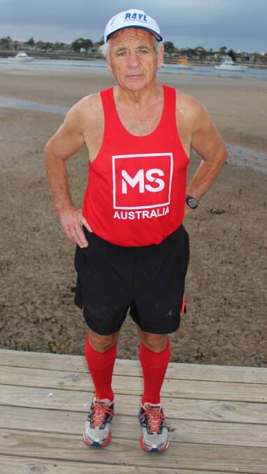 Denis Reid is a regular visitor to Merimbula, making an annual run from the coast to Jindabyne in support of MS sufferers.