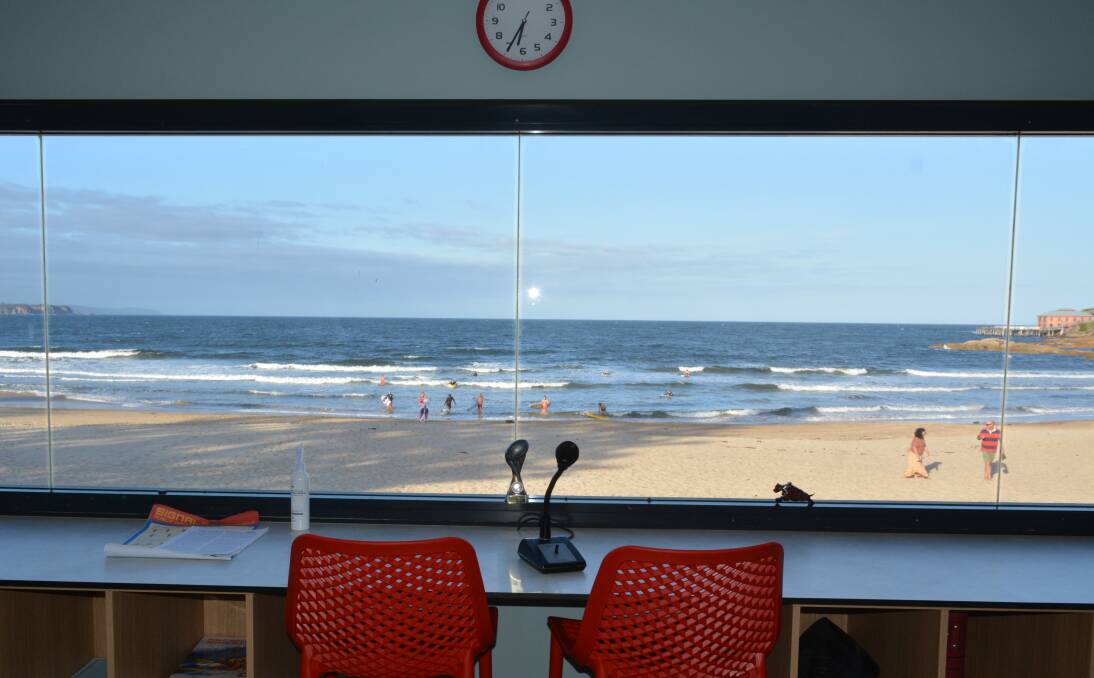 The view from the newly renovated patrol room at Tathra Surf Life Saving Club. Read more, page 11. Photo: Ben Smyth