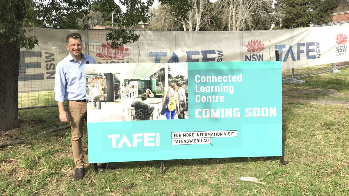 Andrew Constance launches TAFE Bega's CLC.