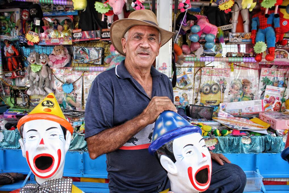 LAUGHING CLOWNS: Phillip Zacchini ahead of the start of the 2018 Far South Coast National Show in Bega on Friday. Photo: Alasdair McDonald