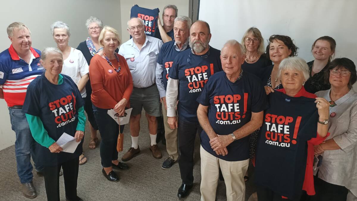 A community forum held in Bega on Tuesday called for investment in TAFE to be directed at the existing campus rather than a new untested "multi-trades skills hub". Photo: Ben Smyth