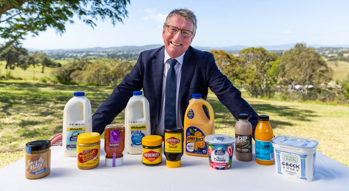 CREAM: Bega Cheese executive chairman Barry Irvin is excited about the company's future after the major acquisition. Photo supplied