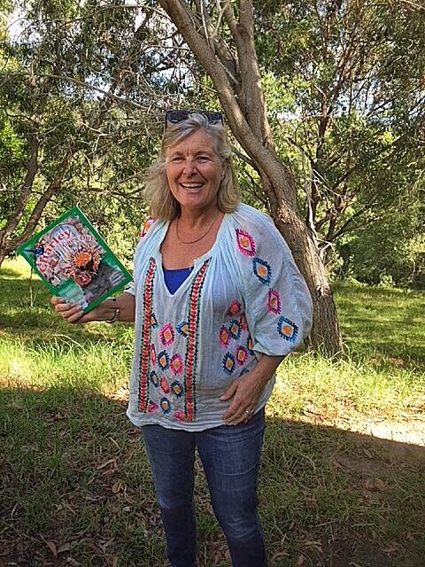 Jane Gordon with her debut children's publication, Charley Goes Out.