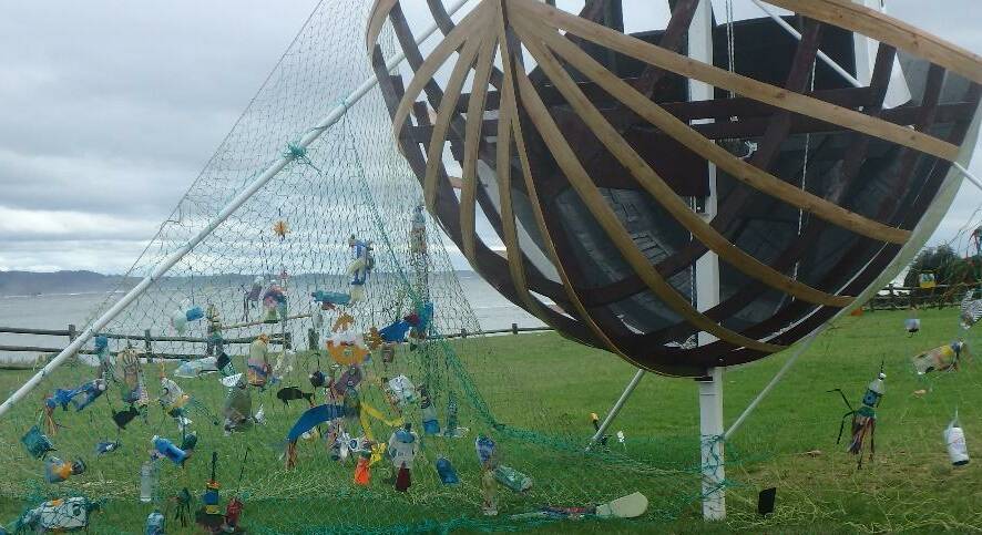 The Catch was created by local artists Zoe Burke, Kate Wall and David Whitfield. Photo: supplied