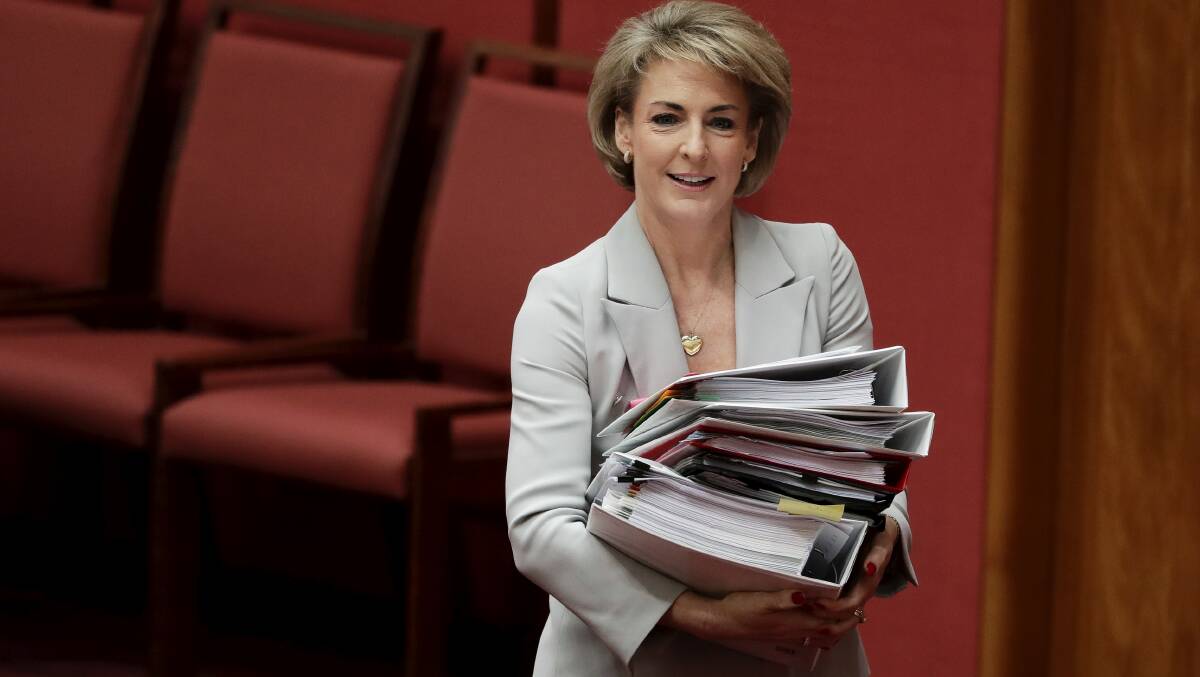 Senator Michaelia Cash, Federal Minister for Jobs and Innovation. Picture: Fairfax Media