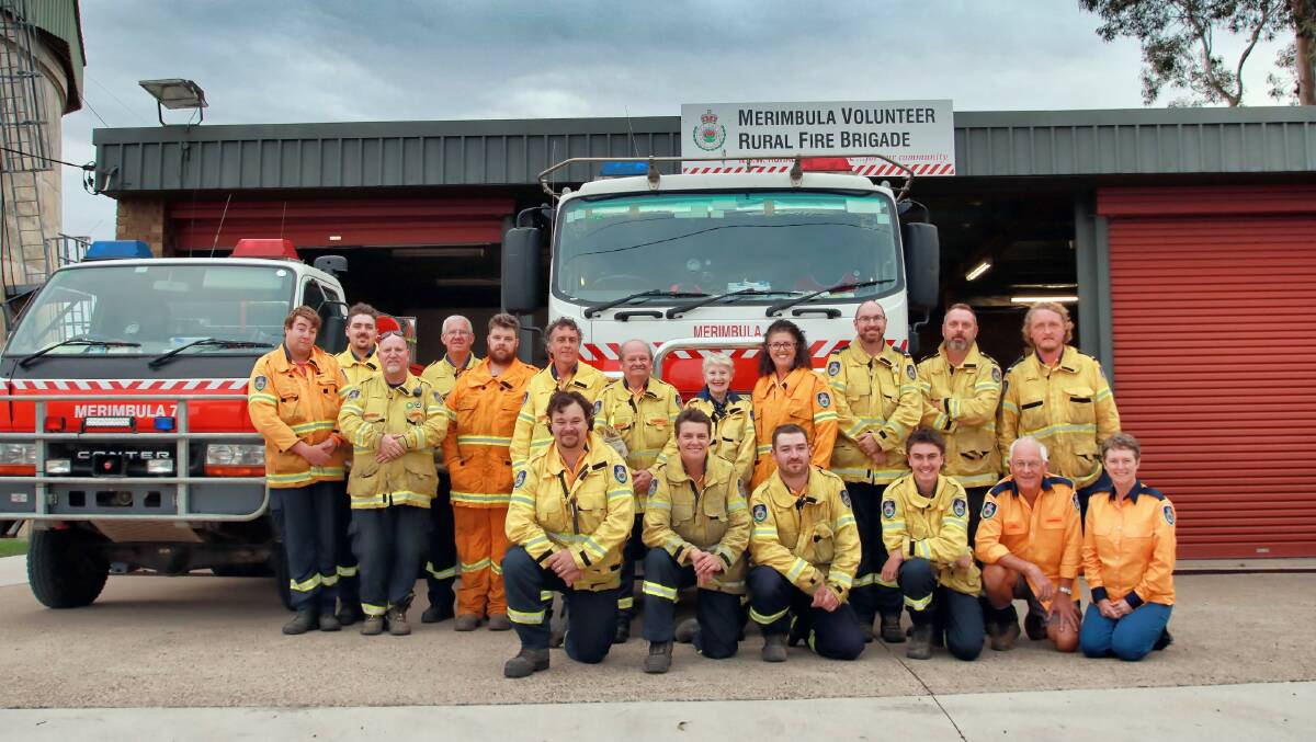 Members of the Merimbula Rural Fire Brigade. Picture supplied