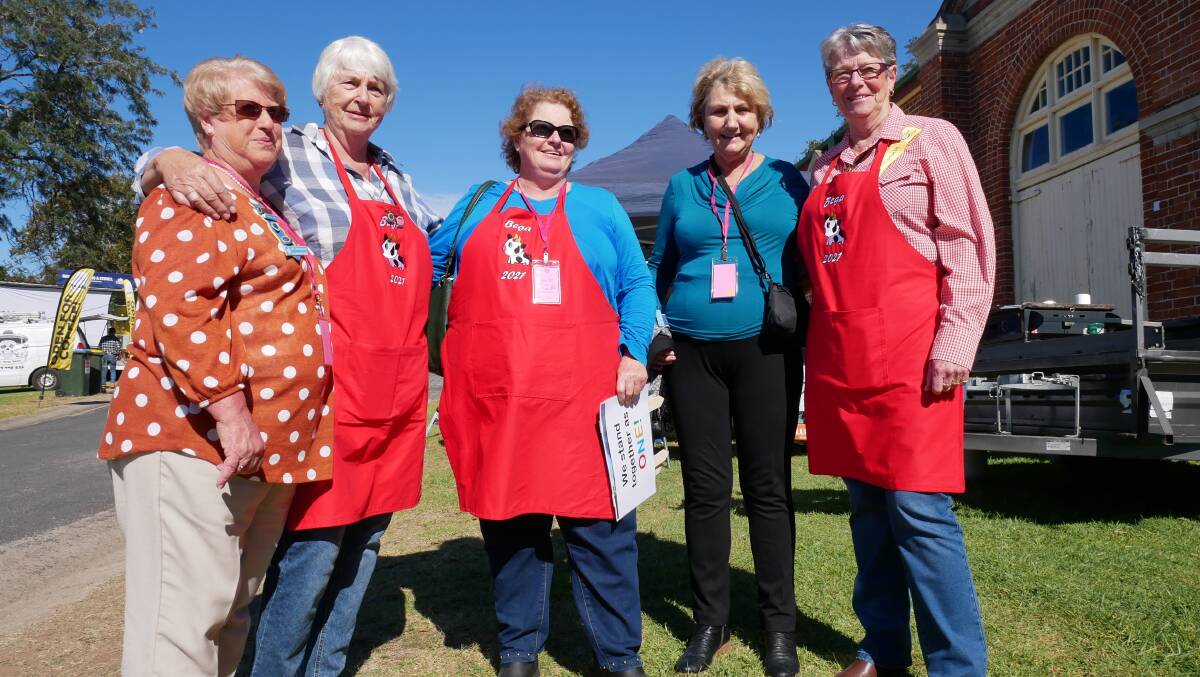A representative from each South Coast branch of the CWA (from left) Liz Tough, Alison Jenkins, Annette Kennewell, Cherie Clarke and Robyn Wright. 