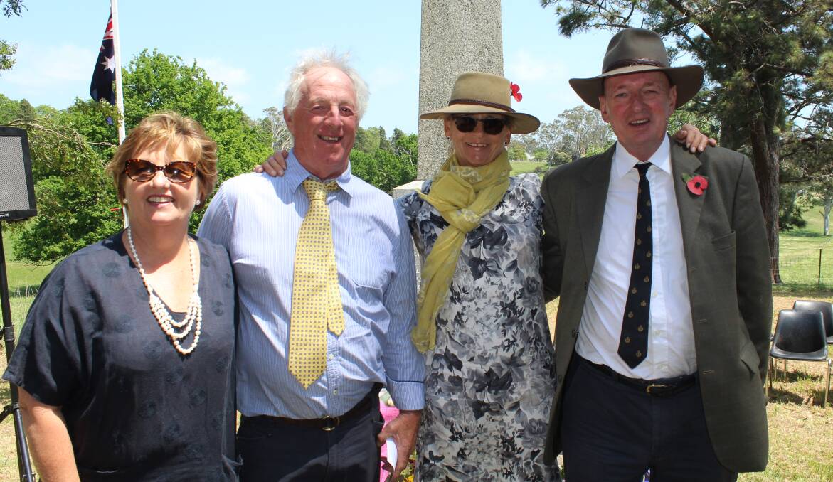 Current owners of Kameruka Michelle and Barry Moffitt pictured with Odile and Frank Foster in 2014.