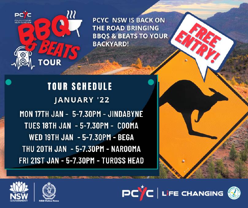 PCYC's BBQ and Beats summer tour 'fun mobile' arrives on Far South Coast