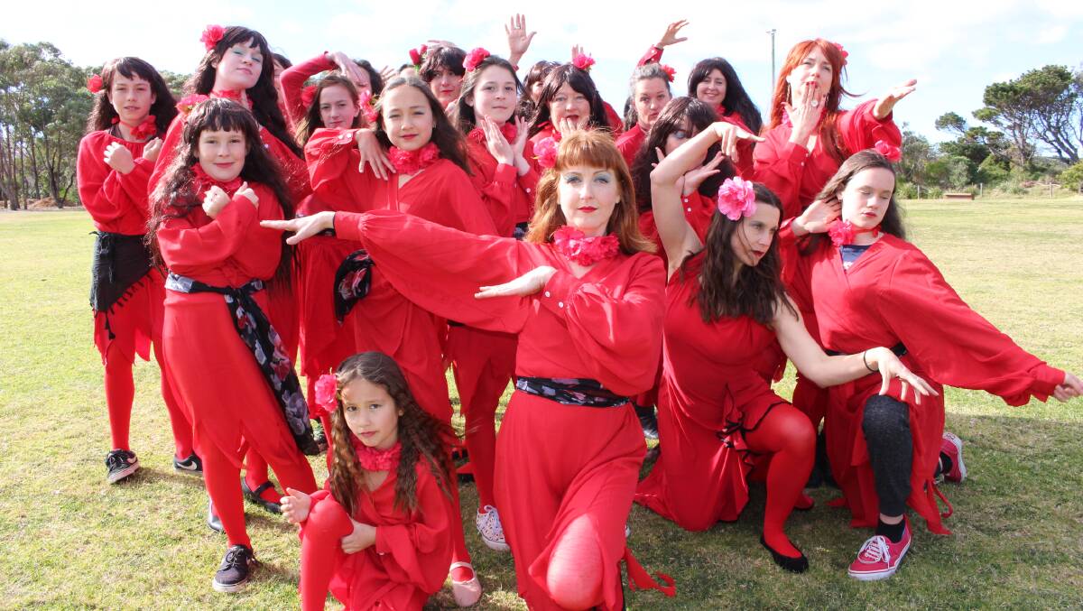 The "Bega Valley Cathies" do their best Kate Bush impressions for the weekend's Most Wuthering Heights Day Ever, a worldwide campaign decrying violence against women.