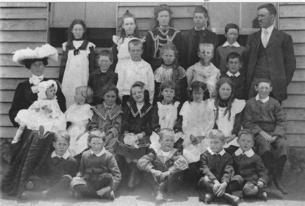 WELL-ATTENDED: Buckajo School pupils, pictured not long after it opened in 1908. 