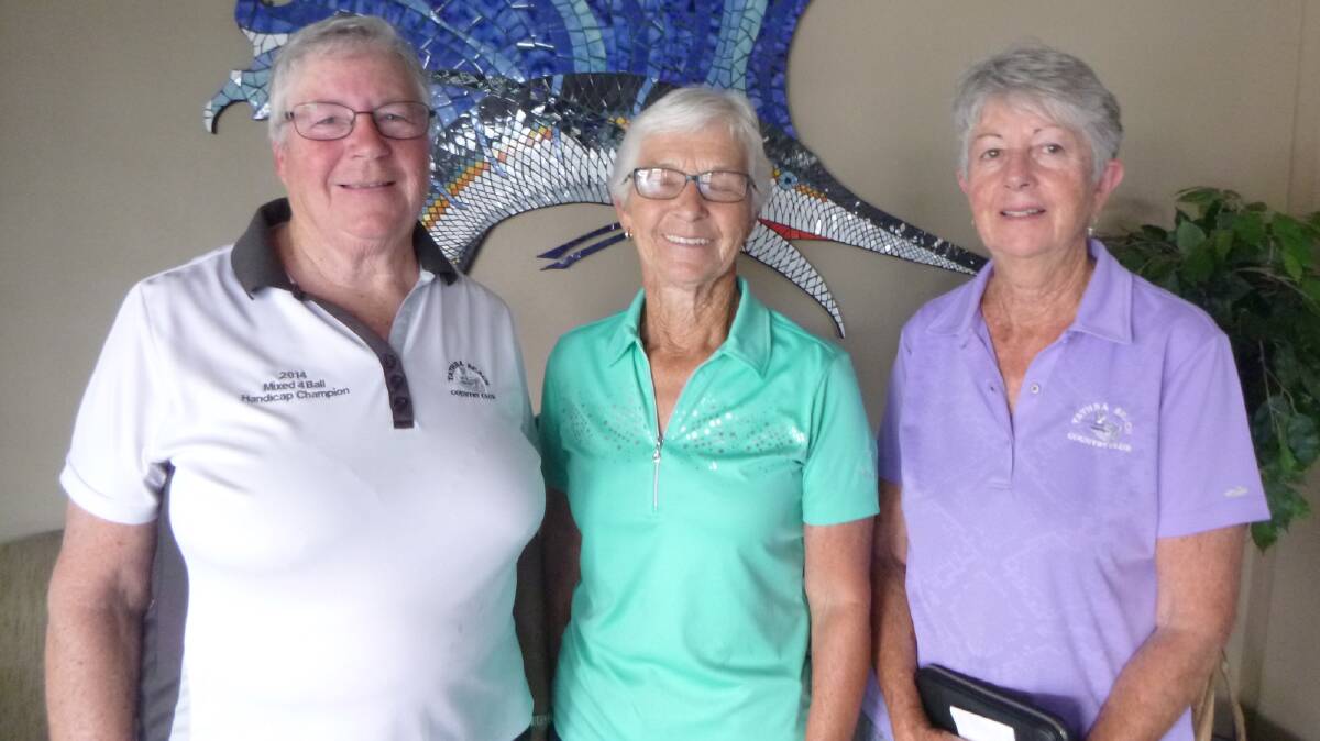Winners of the stableford round played on Tuesday on the Legacy Day at the Tathra Country Club were Div.1 Colleen Bennett, Div.2 Judy Filmer and Div.3 Karen Thornton.