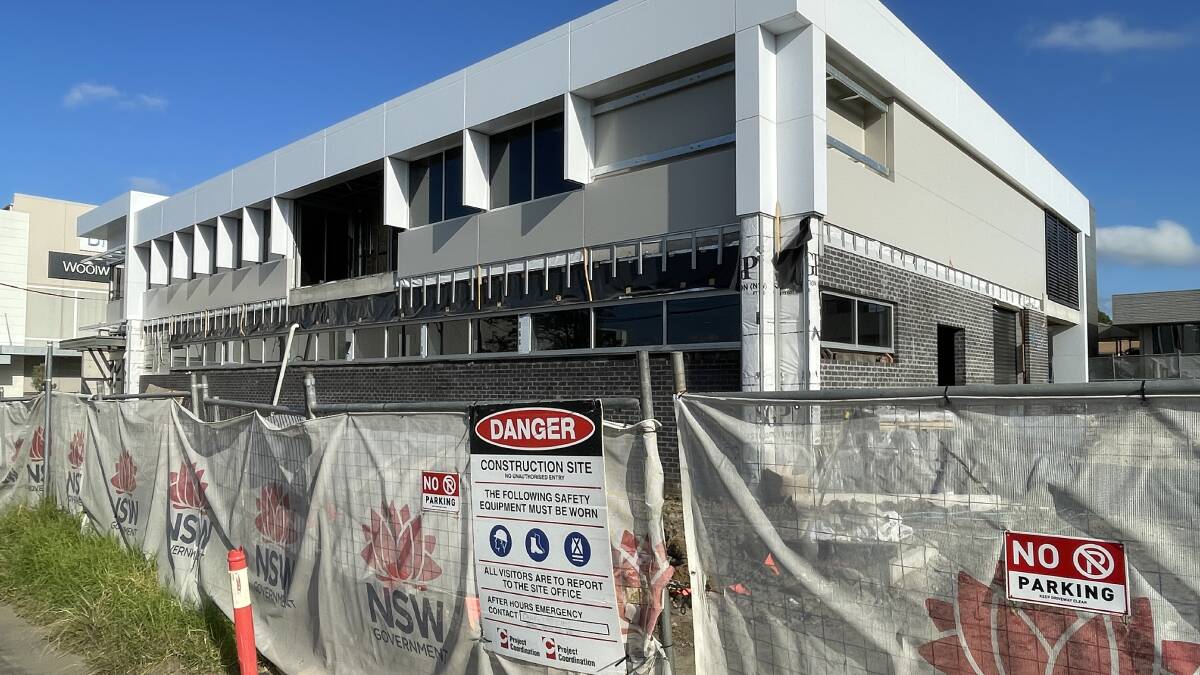 The Bega Police Station construction site has been secured and work halted with Project Coordination entering voluntary administration on March 19. Picture by Ben Smyth