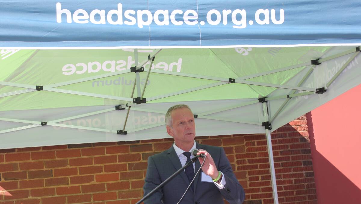 Grand Pacific Health CEO Ron de Jongh at the opening of Headspace Goulburn in 2017. The service provider has now been chosen to lead a Headspace in Bega.