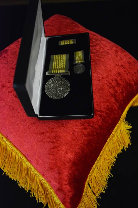 The medal is among the highest honours a member of the emergency services can be awarded for their service. Photo: Ben Smyth