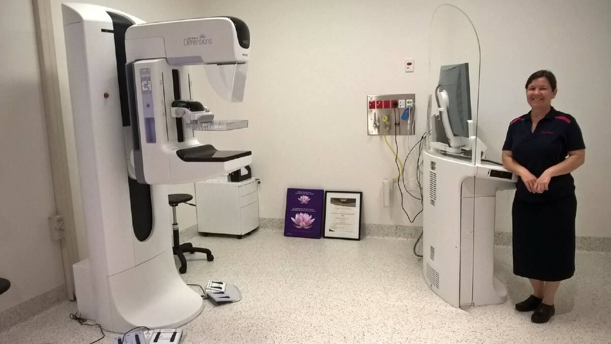 New breast screening equipment at South East Regional Hospital.