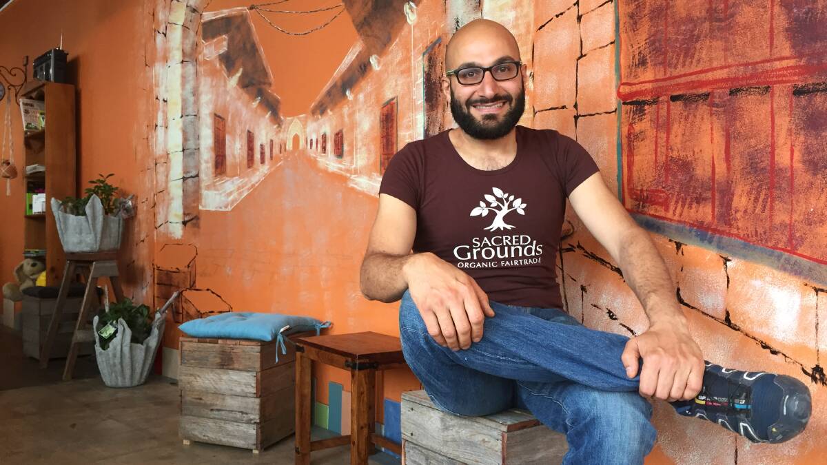 STREET CONNECTION: Wassim Hayfa, owner of Byblos at Phoenician Street Food, is hoping to lift the community through connections made over a coffee and fresh food.