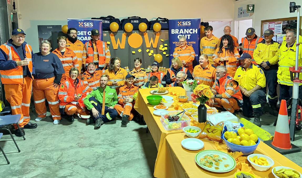Members of Bega SES were joined by other emergency services in celebrating WOW Day (Wear Orange Wednesday) on May 17 and National Volunteers Week.