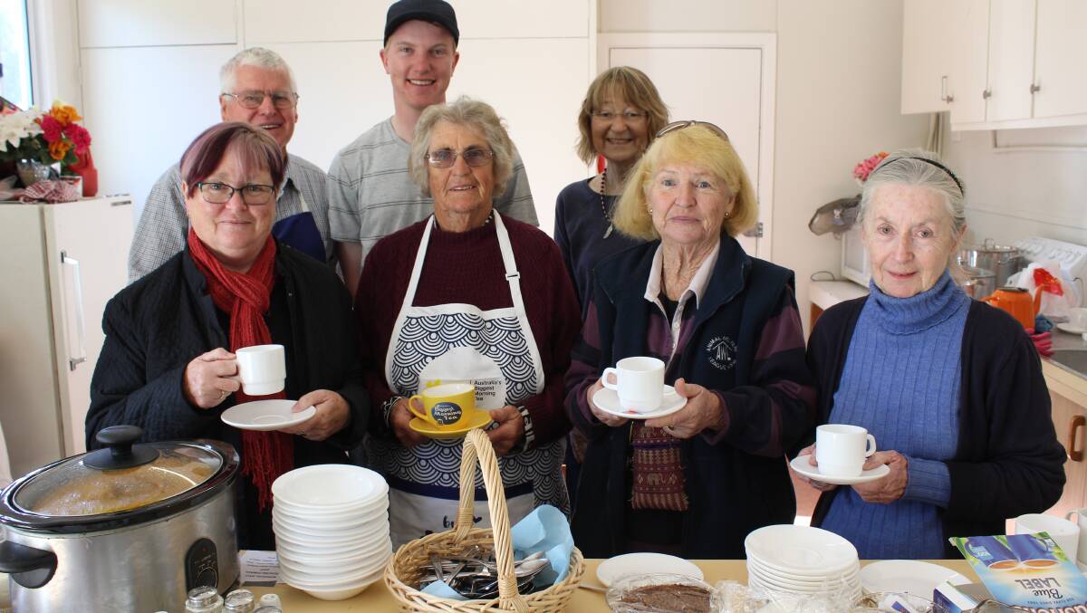 The team of volunteers were kept busy at the 2018 Biggest Morning Tea at Brogo Hall.