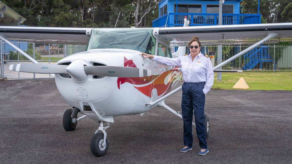 Merimbula Air Services owner Tracy Bolt prepares to take off on the newly strengthened runway on March 25. Photo: David Rogers