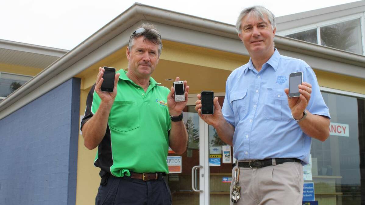 Tathra businesses continue to struggle with patchy mobile reception, but have been told 'some' service rules the town ineligible for federal government blackspot funding.
