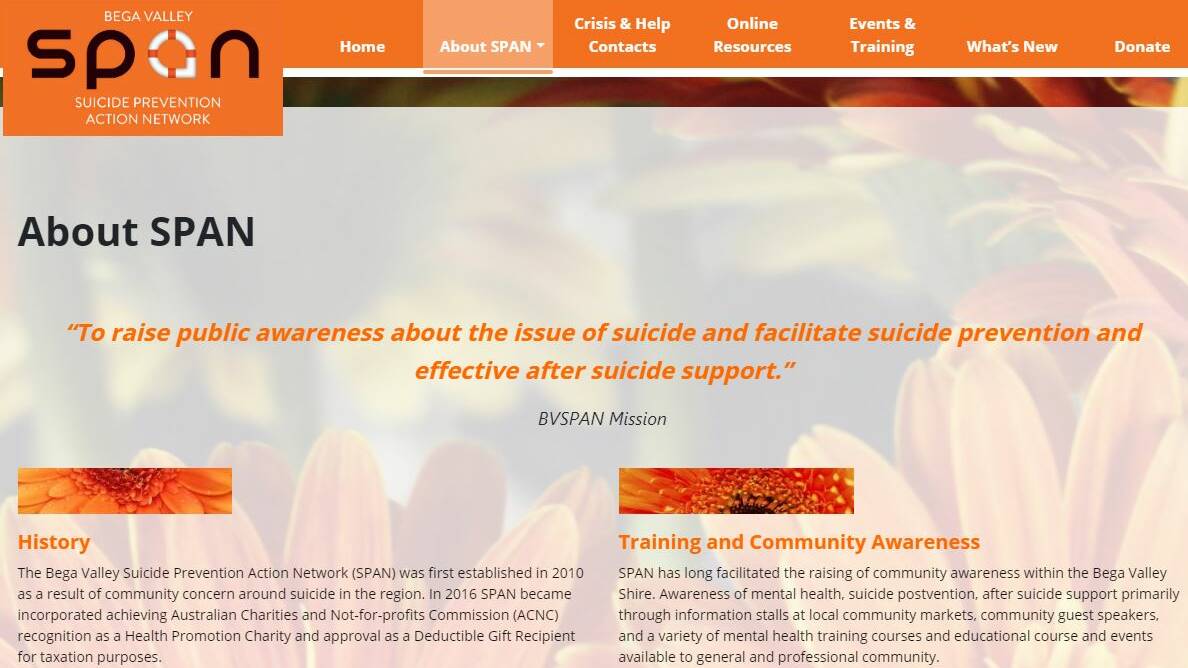 A screen grab of the new SPAN website