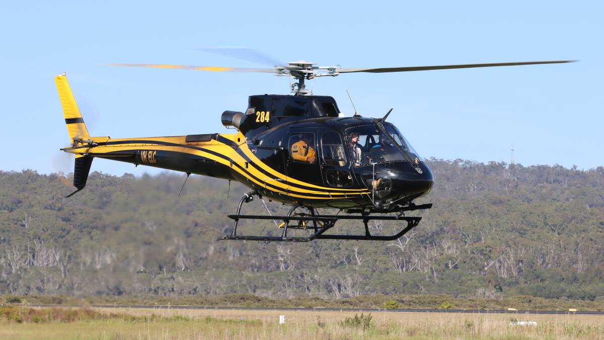 Aerial inspection get underway from Merimbula Airport on Thursday, October 28. Photo: Jacob McMaster