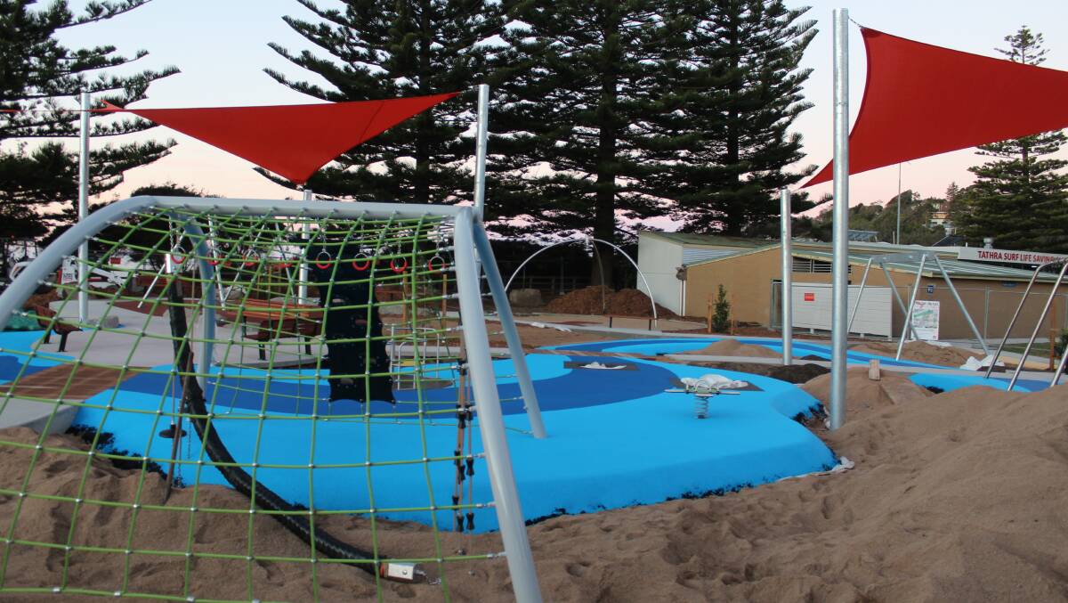 CHILDREN'S PARADISE: The new inclusive playspace at Tathra, which is near the town's surf life saving club, will be opened this weekend. 