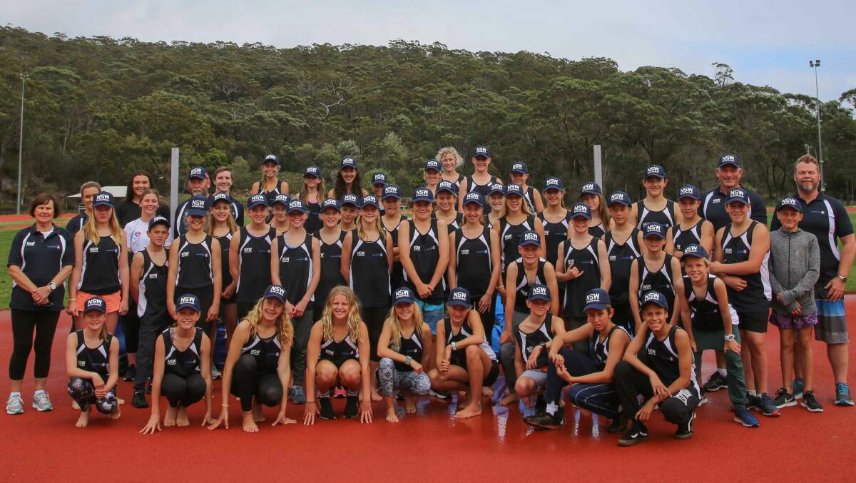 NSW surf sport athletes take part in the recent junior development academy.