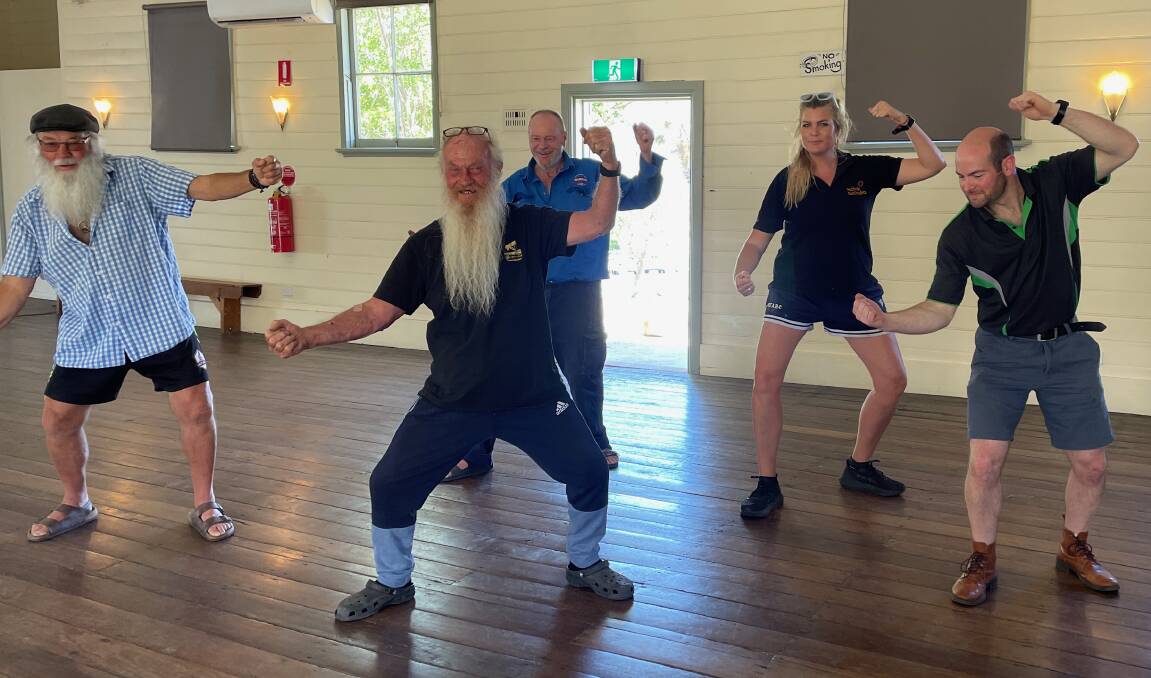 Rod Dunn leads free tai-chi sessions every Friday at Cobargo through Reclink. Picture by Marion Williams