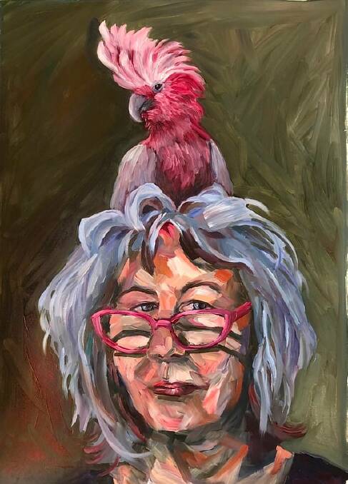 Jane's self-portrait is one of 38 finalists in the 2020 Shirley Hannan National Portrait Award.