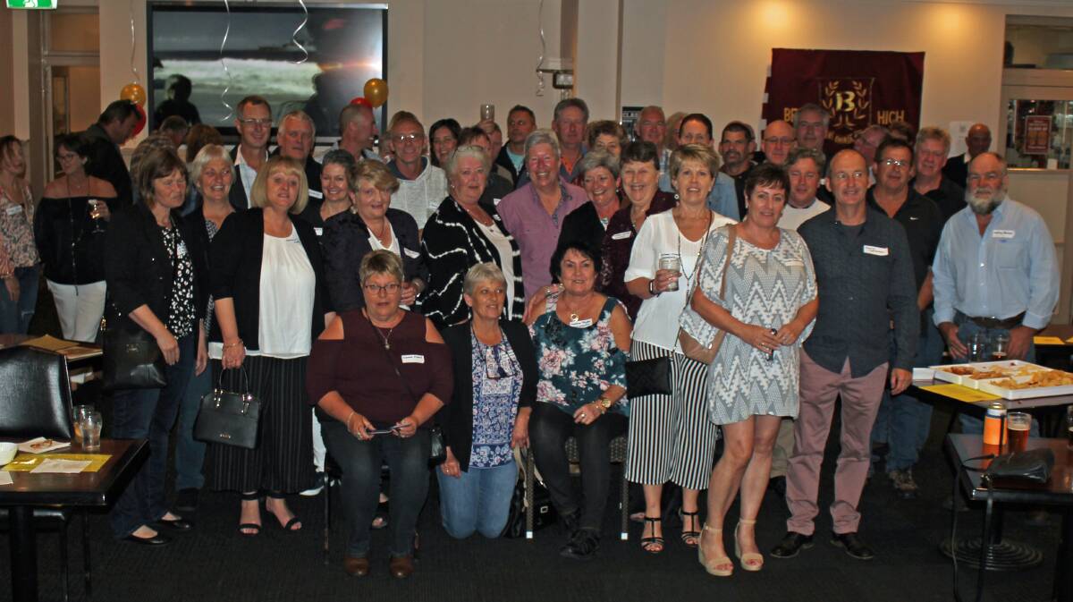 Attendees at the recent 40-year reunion of Bega High School's class of 1979 (Year 10) held at the Grand Hotel Bega..