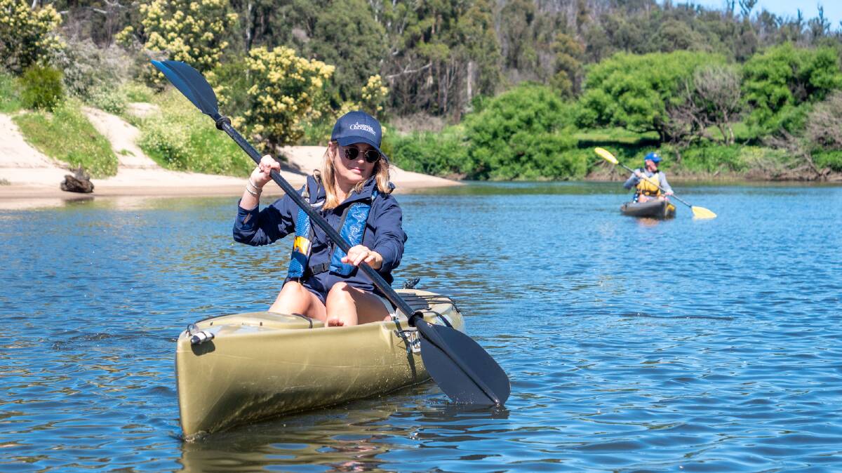 Kayaking with Kiah Wilderness Tours. Photo: Navigate Expeditions