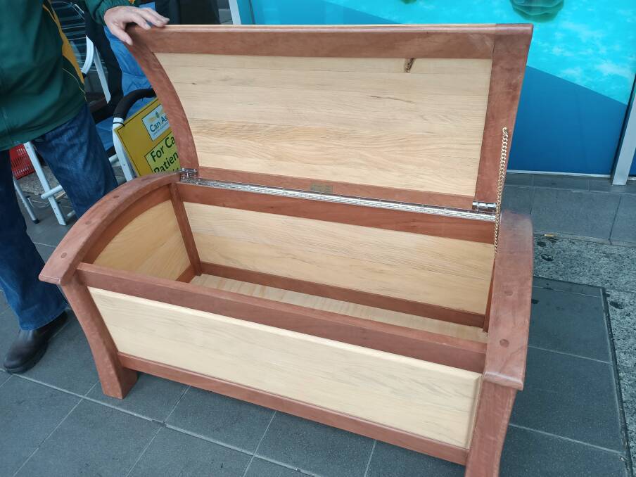The blanket box built by the Bega District Woodcraft Association. Photo: Ben Smyth