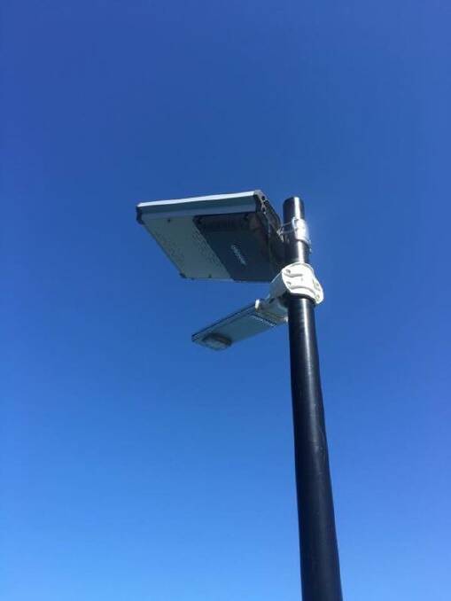 One of three solar lights installed at Tathra Wharf by the council at the weekend was quickly stolen. Anyone with info is urged to contact Bega Police or the council.
