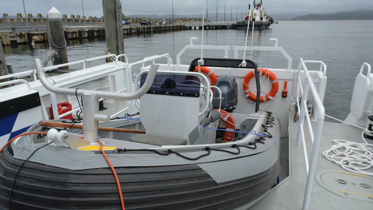 Eash of the new vessels has a tender built-in for rapid response boarding and shallow water patrols. Photo: Ben Smyth