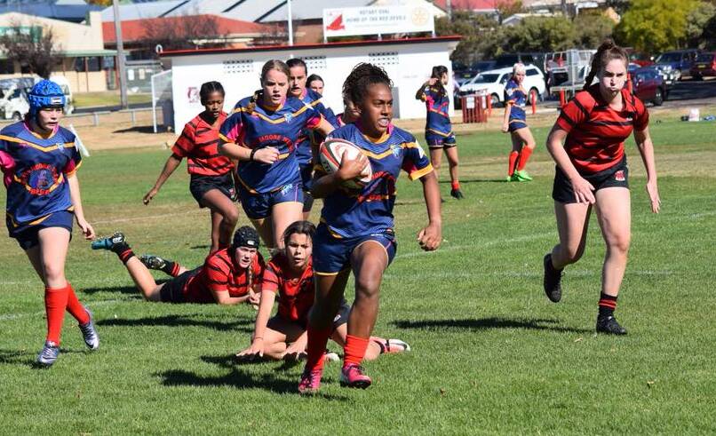 REPRESENT: Far South Coast rugby player Sisilla Ragatu is one of seven current Falcons, and among five Bega High School students selected to play for the ACT Brumbies this weekend. Picture: Shay Carr