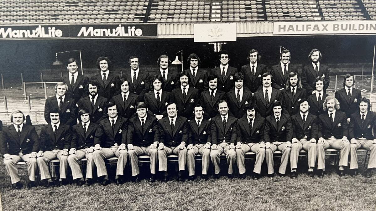 The 1975/76 Wallabies tour of the United Kingdom, in which the Bega Valley's Gary Pearse took part. Picture supplied