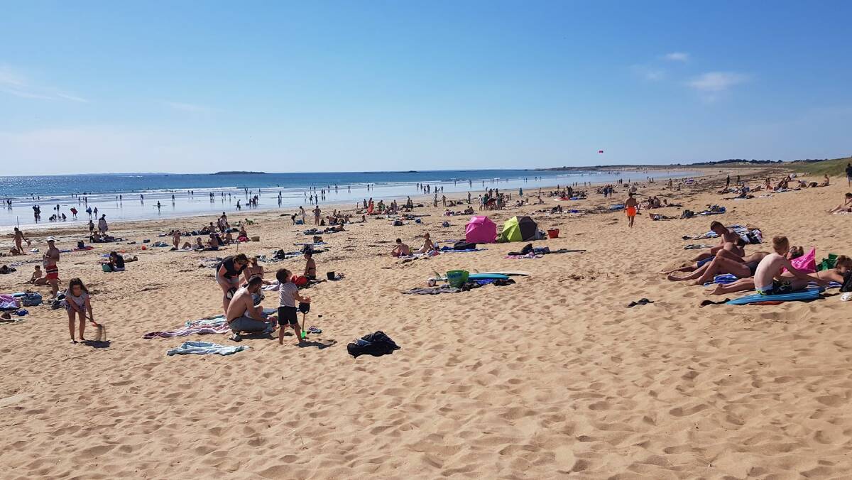 As the restriction are easing after the lockdown, everyone is rushing to the beaches as they were closed during the lockdown. Picture: Julie Besnier.