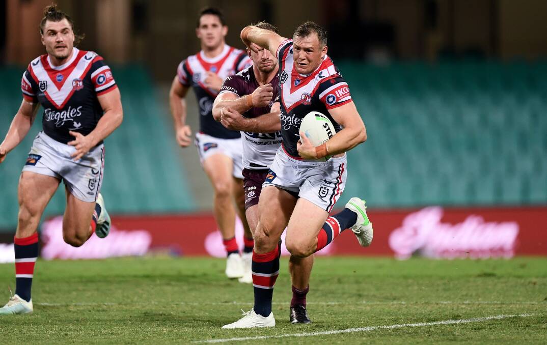 Kiama's Josh Morris will start in the centres for the Roosters on Friday. Photo: Speed Media/Icon Sportswire