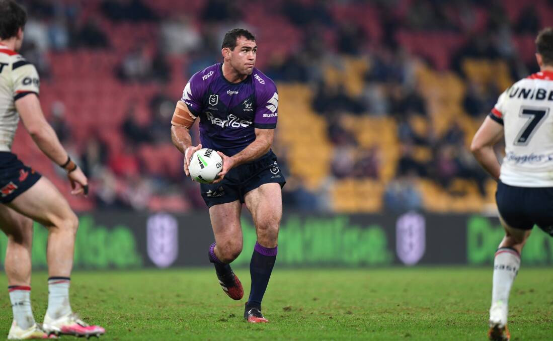 Storm's Dale Finucane played a key role in his side's win on Thursday night. Photo: NRL Imagery