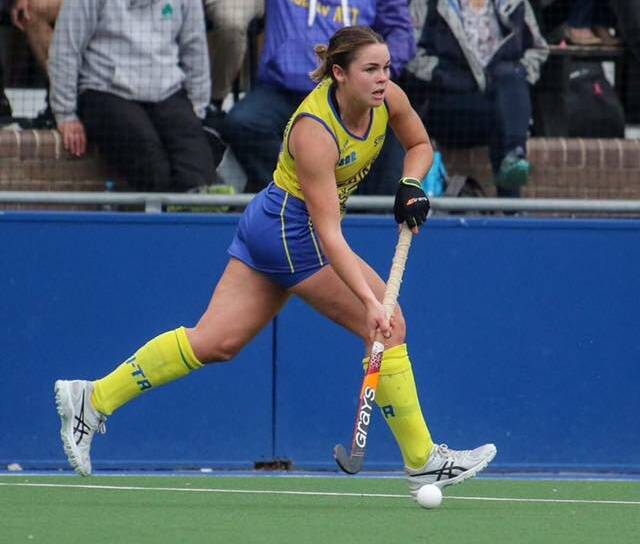 Kalindi Commerford in action for the Canberra Striker during the 2019 AHL season. Photo: j.carlos_hockey