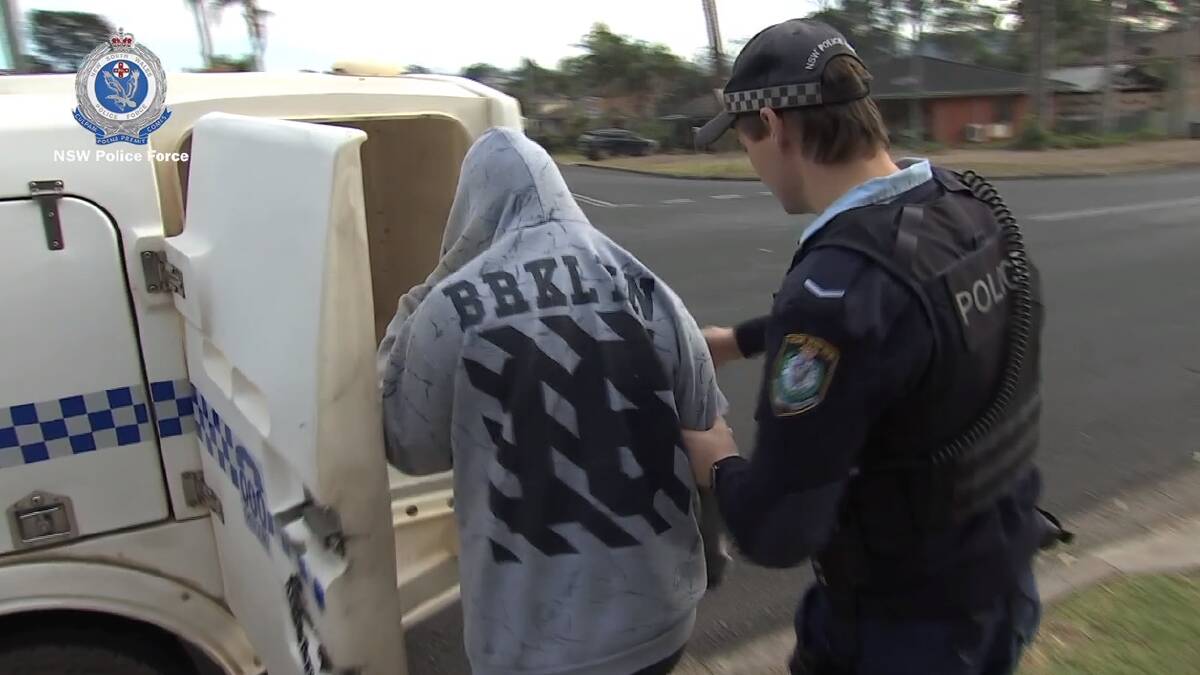 A woman taken to Batemans Bay Police station following an investigation of bushfire-related fraud. Image: NSW Police.
