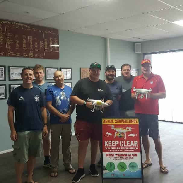 Pambula surf club members look forward to launching the drones.