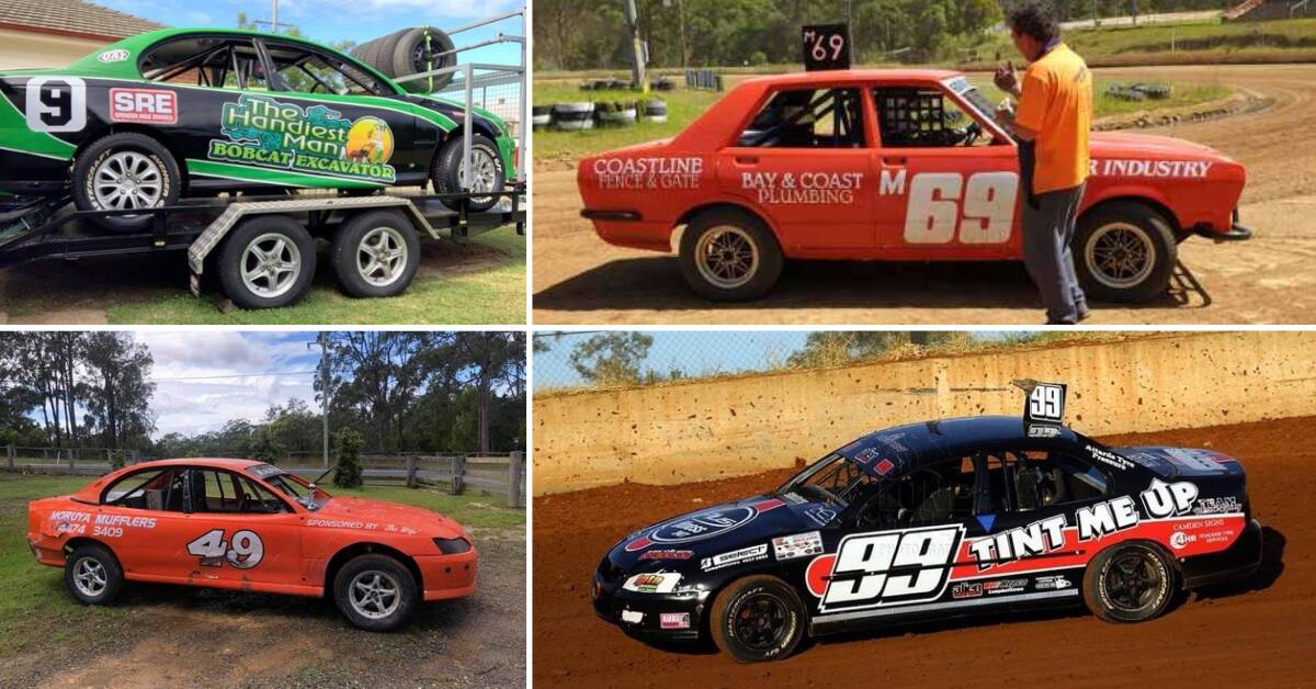 Some of the cars featuring in this Saturday's speedway at Moruya. 