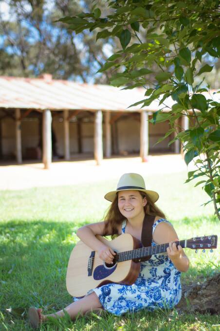 Big dreams: Felicity Dowd loves to write music, she has a country folk style and is ready to perform at the Tamworth Country Music Festival. Photo: Supplied