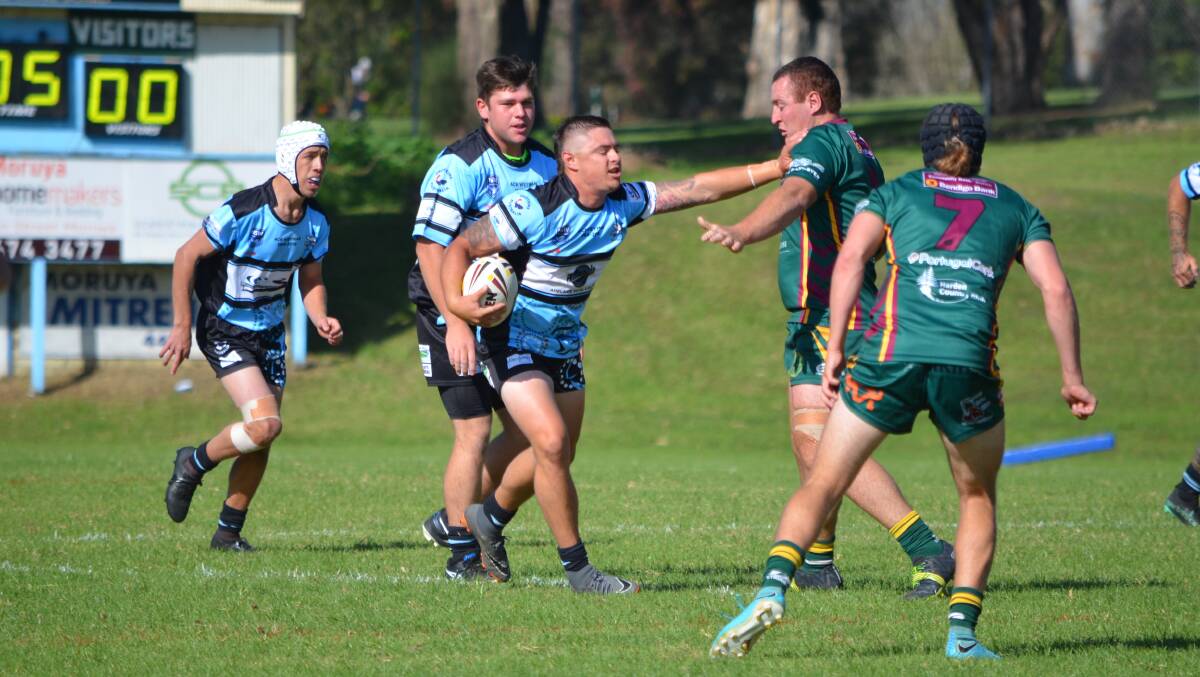The Moruya Sharks play a trial game before COVID-19. 