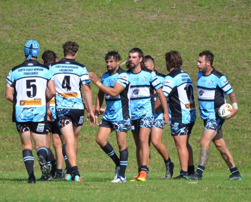 Eager to start: The Moruya Sharks play a tribute match in memory of Ack Weyman on March 14, their pre-season game before COVID-19 restrictions were put in place. 